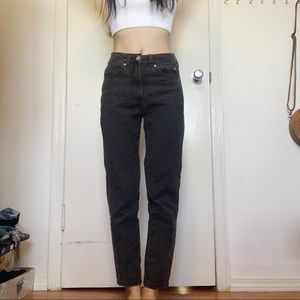 Garage Mom Jean - Washed Out Black